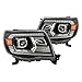 AlphaRex 05-11 Toyota Tacoma LUXX LED Projector Headlights Plank Style Black w/Activ Light and DRL