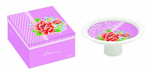 Baci Milano - Alzatina in Porcellana per Torta, Colore: Rosa