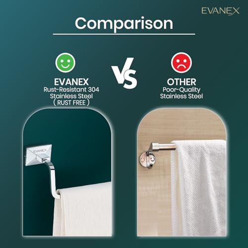 Image of EVANEX EVANEX Napkin Hanger for Washbasin /Towel Ring /304 Stainless Steel Bathroom Towel Ring /Corrosion Resistant Towel Holder /Bathroom Accessories /Open Mouth Design for Easy Usage