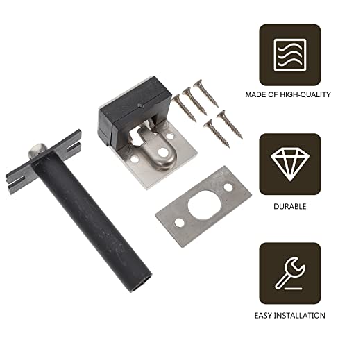 1 Conjunto Fechadura De Corrente De Porta De Corrente Anti- Corrente Pesada Liga De Zinco Cadeado Es