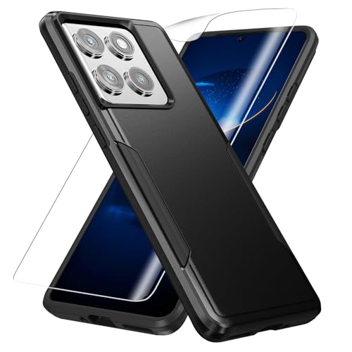 Warsia for Motorola Edge 2025 Case, with HD Screen Protector [Military Grade Drop Tested] Heavy-Duty Tough Rugged Shockproof Protective Case for Moto Edge 2025 (Black)