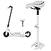 Demeras Sillín de Asiento de Scooter eléctrico de PU Compatible con Compatible con XIAOMI M365, Asiento de Asiento Plegable Ajustable Que Absorbe los Golpes para Adultos