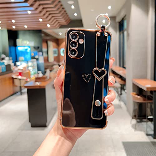 Coque Samsung A14 5G antichoc souple avec béquille de support et cordon de poignet