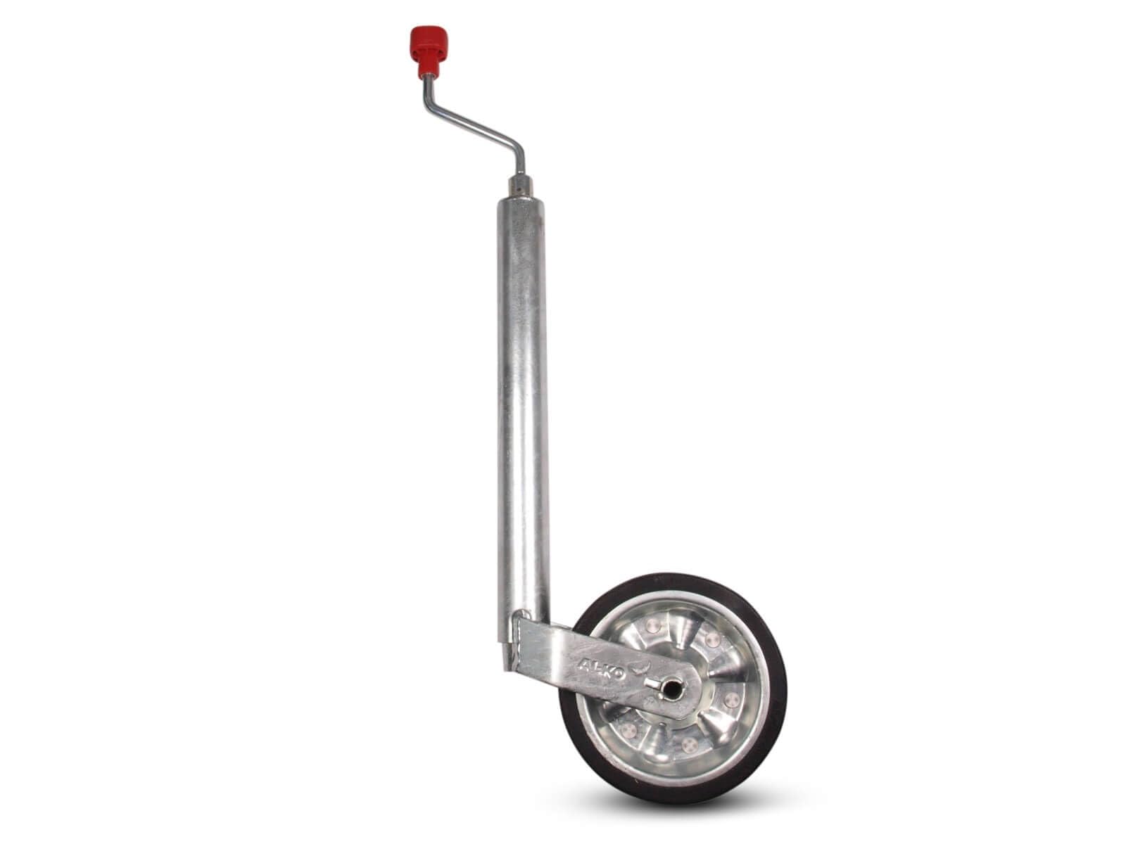 AL-KO Stützrad 1222437, Ø48mm Plus, verstärkt, 300kg, Vollgummi, Metallfelge, Drucklager, für Anhänger