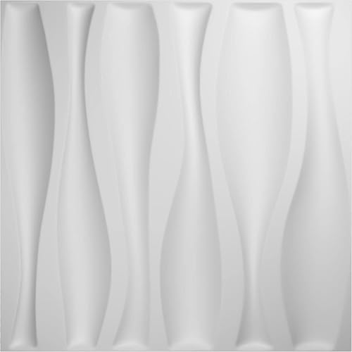 Miniatura 5 de Ekena Millwork WP20X20FAWH-CASE-10 19 58 pulgadas de ancho x 19 58 pulgadas de alto Fairfax EnduraWall Decorativo 3D Panel de Pared Cubre 26.75 pies