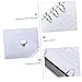 SHOWERORO 2pcs PVC Notebook Binder Covers Strong Snap Button Closure Loose Leaf Folders for Notebooks Planners and Handbooks and Lightweight Design