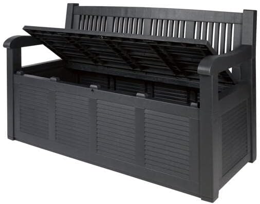 Florabest Outdoor Garden Storage Bench Capacity: 280L With a storage compartment for garden tools, watering accessories or garden games
