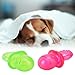 WQAPVHBG 1 Red Dog Pacifier for Small Dogs and 1 Green Rubber Puppy Pacifier for Small Dogs, Kittens and Other Small Pets Playing or Chewing, Built in Sounder, 3.1 x 2 x 2in
