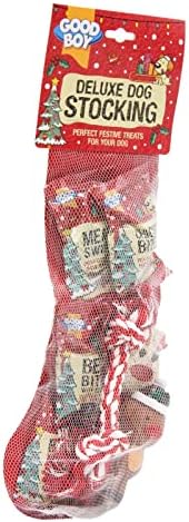 Dog Christmas Stocking - Good Boy Deluxe Dog Treats and Toys Stocking