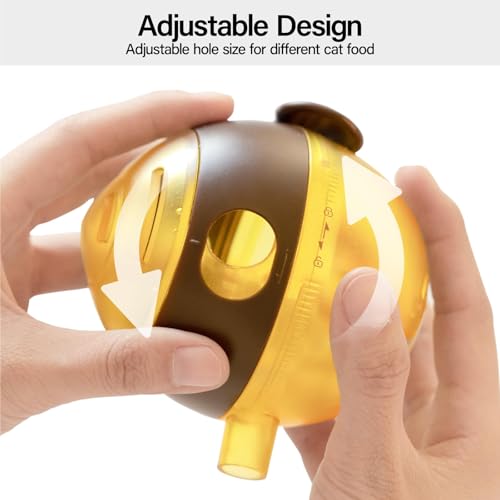 MEWOOFUN Brinquedo dispensador de guloseimas para gatos, quebra-cabeça de madeira para gatos, brinqu