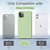 GOODVISH Etui kompatybilne z iPhone 11 Pro Max, płynne silikonowe etui z miękką wyściółką z mikrofibry, ochrona aparatu i ochrona ekranu, odporne na uderzenia etui na telefon komórkowy do iPhone 11