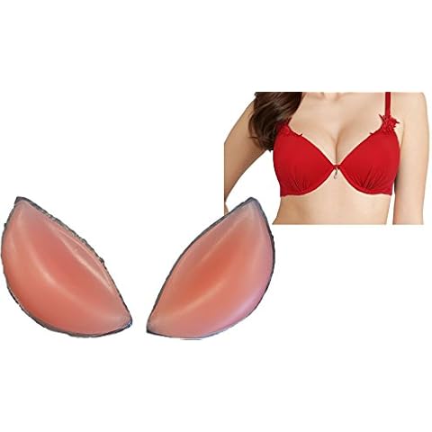 Gel Breast Enhancers/Chicken Fillets Pads/Bra inserts/Bust booster. Create the perfect cleavage - suitable for A, B, C and D Cups (170g/pair, nude) Cover