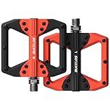 BUCKLOS Mountain Bike MTB Flat Wide Platform Pedals - Bicycle Large Nylon Road...