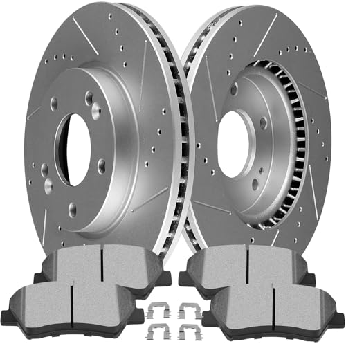 Image of SCITOO Front Brake Kits Drill & Slotted Brakes Rotor Brake Pads:31584;D1595