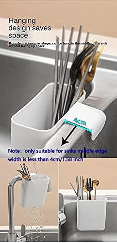 Sink Strainers Basket, 2 pcs Kitchen Drain Shelf Storage Rack, Multifunctional Hanging Shelf, Storage Holder for Sponge and Brush Sink Drain Shelf Strainer