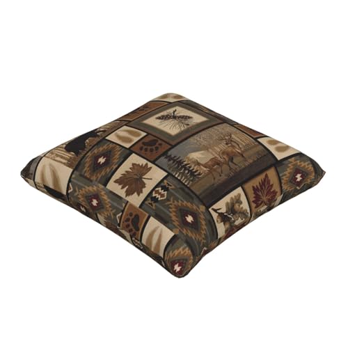 Housses de coussin imprimé animaux sauvages rétro salon 2x