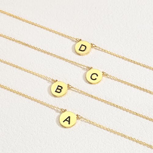 Initial Necklaces for Women,Dainty 14k Gold Plated A-Z Layered Letter Pendant Necklace - image 6