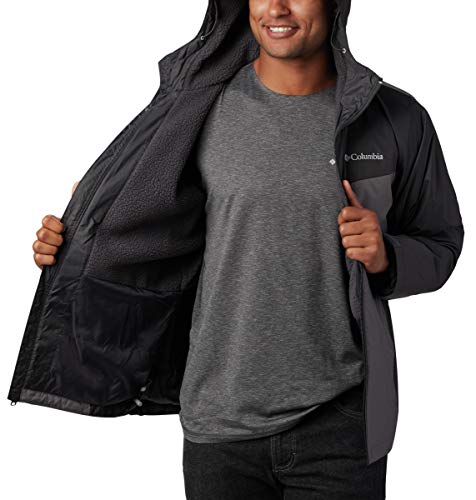 Image of Columbia Men's Glennaker Sherpa Lined Rain Jacket, Waterproof