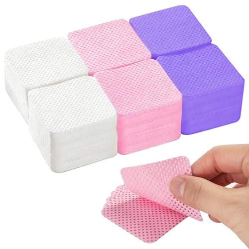 900 Pièces Carré Lingettes à Ongles, Ongles Vernis Tampon, Cellulose en Coton, Non Pelucheux...