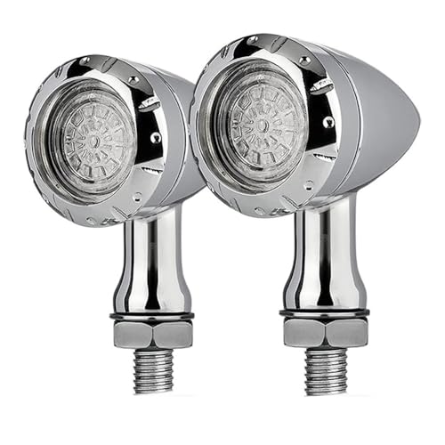 Lumières clignotants de moto vintage finition soignée pour customisation Bobber