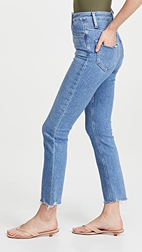 PAIGE Women's Ultra High Rise Cindy Distressed Jeans4
