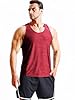 Cadmus Men's 3 Pack Gym Muscle Vest Running Dry-Fit Sleeveless Y-Back Tank Top Training Fitness Shirts,Black Grey,Navy Blue,Red,3XL #4