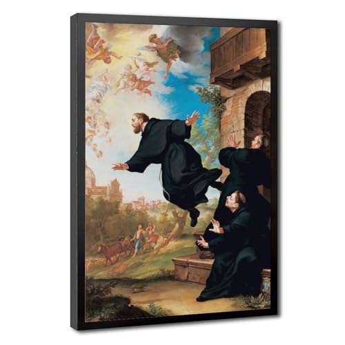 Impression toile Saint Joseph de Cupertino décoration murale 61x91