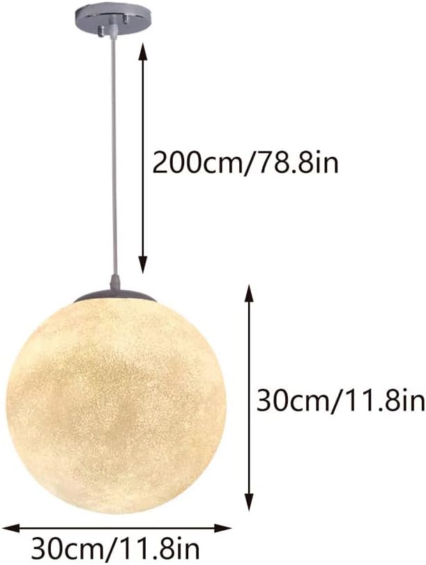 IP65 Waterproof Modern Resin Moon Hanging Lights - Creative White Round Ball Chandelier for Balcony, Garden, Courtyard, Stylish Outdoor Pendant Lamp, Elegant Garden Decor