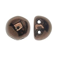 Algopix Similar Product 6 - CzechMates Glass 2Hole Round Cabochon