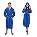Produktbild Julie Julsen Flauschiger Bademantel für Damen & Herren in den Größen S-XXXL und aktuellen Farben - Saunamantel Morgenmantel Baumwolle Kapuze Royal Blau S