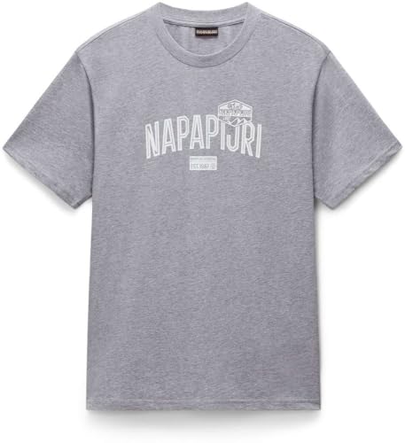 NAPAPIJRI T-SHIRT MANICHE CORTE UOMO GRIGIO