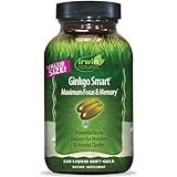 Irwin Naturals Ginkgo Smart Brain Booster for Memory & Focus, 120 Liquid Softgels
