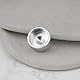 YINETTECH 2X Silber Zifferblatt Lampe Schalter Abdeckung 20x18x13mm Kompatibel mit Mercedes Smart Fortwo 451 2009-2014