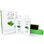 Excelsior Leather Cleaner and Conditioner Kit - Best for Leather couch, Furniture, Car Leather, Shoes & includes 1 Bottle of Leather Cleaner, 1 Bottle of Leather Conditioner, Polishing Cloth & Sponge