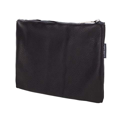 Preisvergleich Produktbild Ledertasche CANVASCO Stuff Deer / Tasche aus Hirschleder / Reißverschluss schwarz