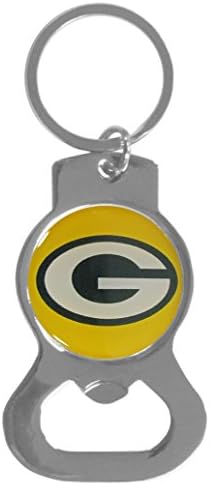 NFL Siskiyou Sports Fan Shop Green Bay Packers Bottle Opener Key Chain One Size Black