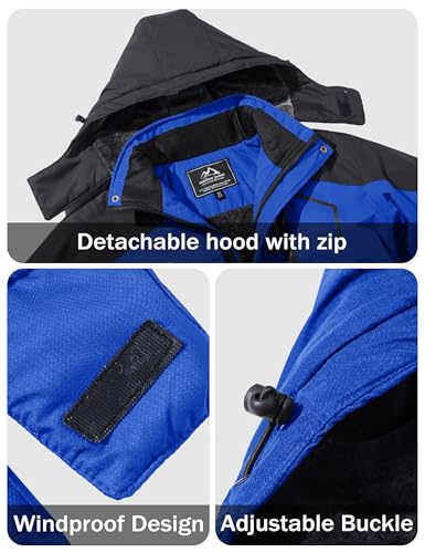 Magcomsen MCS816-97-BLUE-7XL Ski Jacket Men Snowboard Jackets For Men Waterproof Jacket Tactical Jacket Winter Coats thumb #3