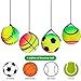 Vdaxvme Elastic Handball Colourful Handheld Fitness Ball Rebounds Bounce Toy for Fitness Training and Tension Release Rubber Training