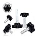 Screws Thumb Screws Star Shape Thread Clamping Handle Bolt Bakelite Hand Knob Tightening Screw Industry Equipment Plastic Steel