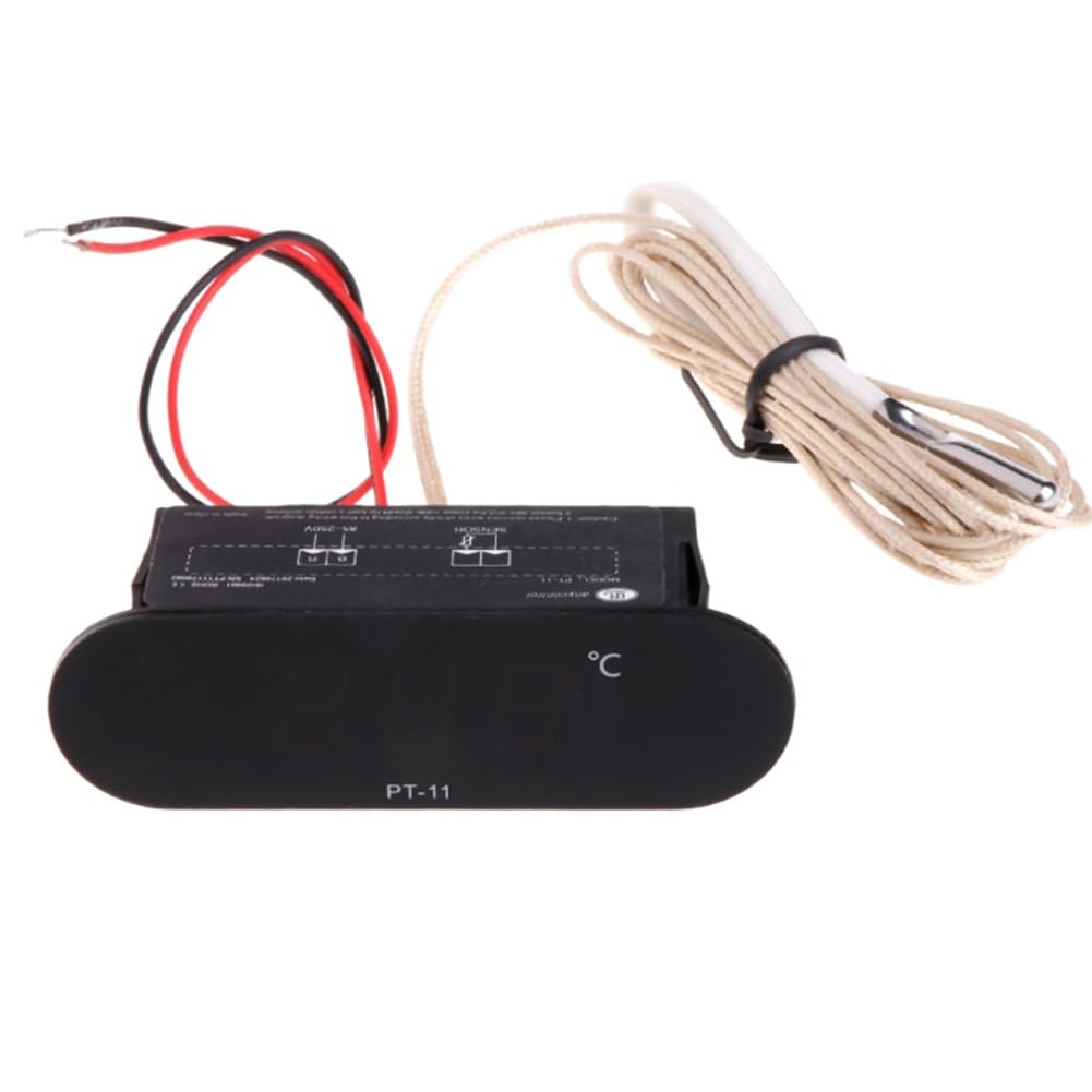 Jnchdghwa Black Fish Tank Digital Display Electronic Thermometer, Refrigerator Thermometer, Cake Cabinet Thermometer