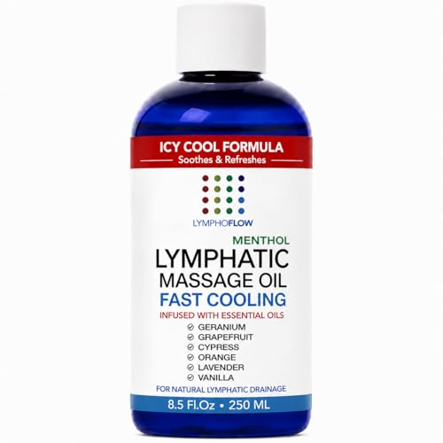 Image of Bruizex Lymphatic Drainage Massage Oil, Arnica & Menthol,8.5 Oz