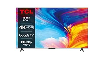 TCL 65P639 (164cm) LED Fernseher 65 Zoll Smart TV 4K Ultra HD, HDR 10, Google TV