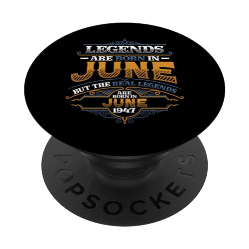 Las leyendas nacen en junio de 1947 cumpleaños de los hombres PopSockets PopGrip Intercambiable