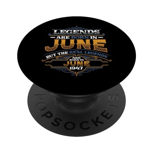 Las leyendas nacen en junio de 1947 cumpleaños de los hombres PopSockets PopGrip Intercambiable