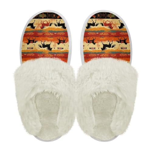 Warm House Slippers for Women Comfy Flannel Lined Winter Slippers with Memory Foam Soles Indoor Outdoor Shoes2
