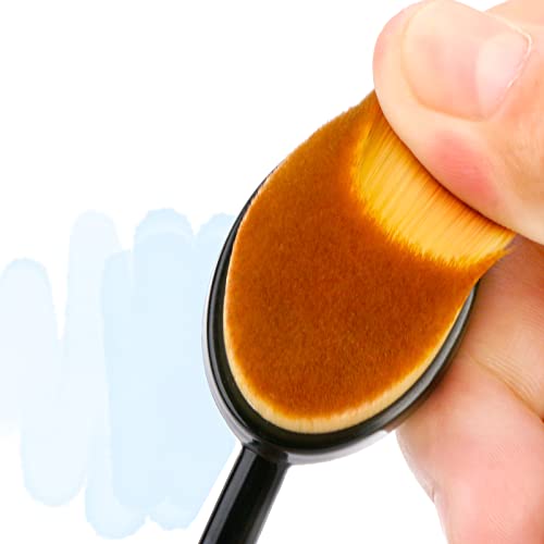 Unimeix 6 Pack Blending Brushes For Card Making Crafting Ink Blender Brushes Set Tool Crafter Paper Background Brush For Makeup Or Drawing (Brown) #TOP4