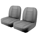 Kistrba Seat Covers Compatible with 1965-1979 Jeep CJ5, 1976-1980 Jeep CJ7, Front Low-Back Bucket Driver & Passenger Seat