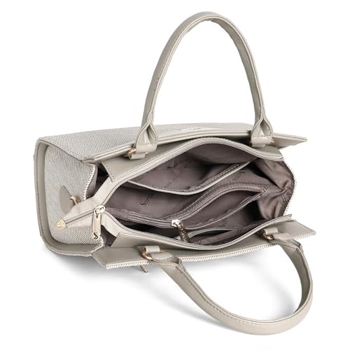 Image of Multi Compartment Denim Design Handbag, Multipurpose handbag with Shoulder Strap