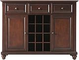 Crosley Furniture Cambridge Wine Buffet/Sideboard - Vintage Mahogany