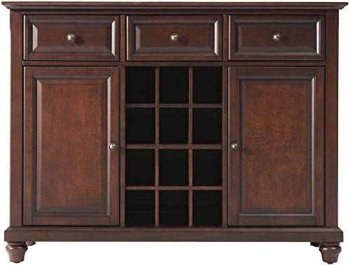 Crosley Furniture Cambridge Wine Buffet/Sideboard - Vintage Mahogany #TOP2